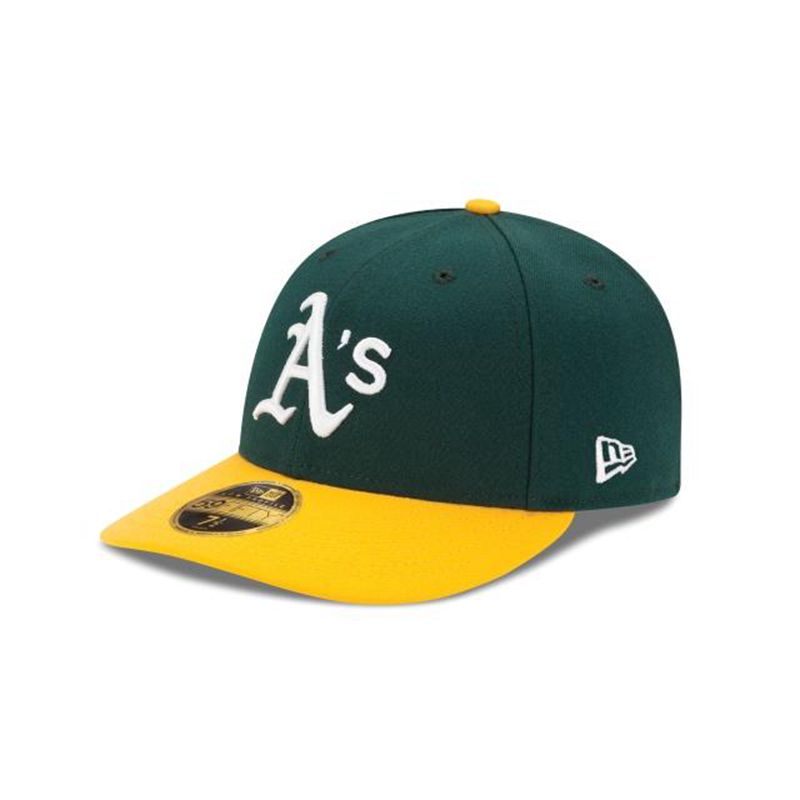 MLB Oakland Athletics Authentic Collection Low Profile 59Fifty Fitted (YTF0051) - Green New Era Caps